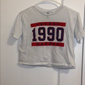 H&M white 1990 t shirt